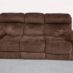 Suede Recliner Sofa