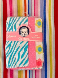 Girly Burp Cloths