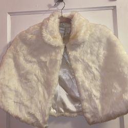 Fur Mock Neck Capelet