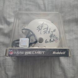 Marcus McNeil Autographed Mini Helmet 