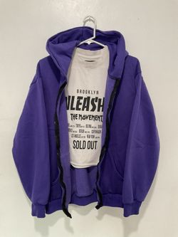 Purple Hoodie With Sweatpants Set Size Large $4