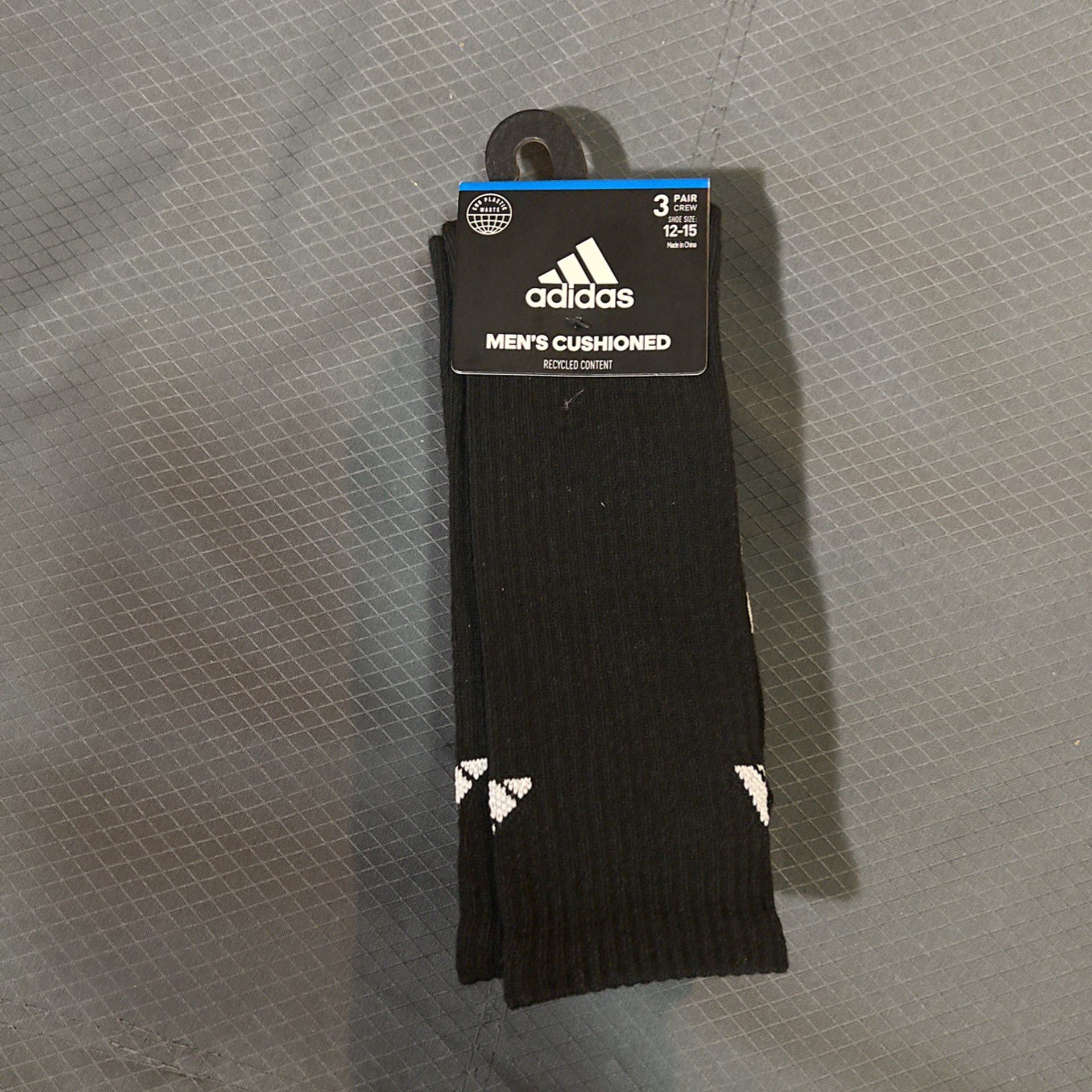 Adidas socks three pack black