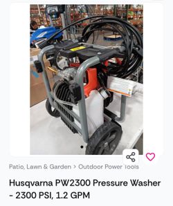 Husqvarna PW2300 Gas Pressure Washer