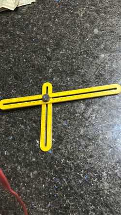 Yellow Angle Ruler Multi-Angle Measuring Tool