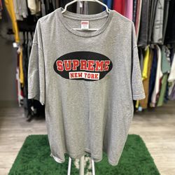 Supreme T-Shirt Grey Red 