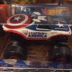 Captain America and Batman Monster Truck 
