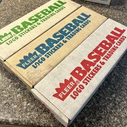 Lot of 3 Factory Sealed Fleer sets  1987 88 89 Griffey Jr RC