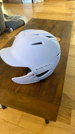 White Baseball Batting Helmet - Evoshield