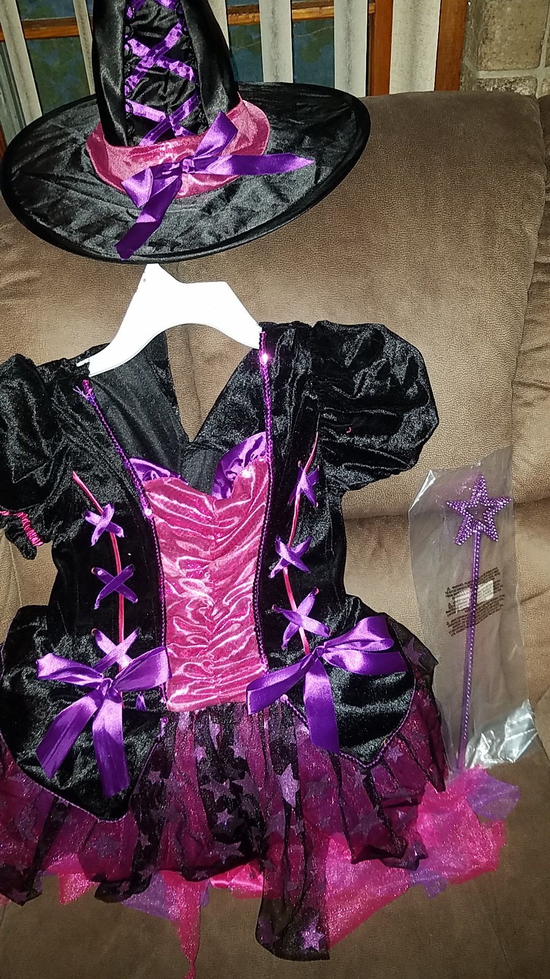 Light up Girls Witch Costume - Sparkle Witch