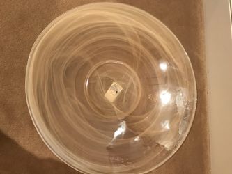 Hand painted glass bowl