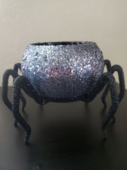 Bath and Body Works Glitter Spider Candle Holder