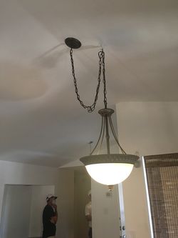 Bronze chandelier light