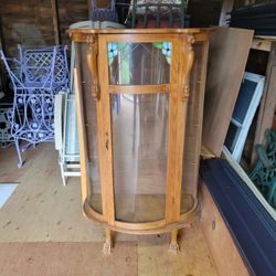 Oak China Cabinet 