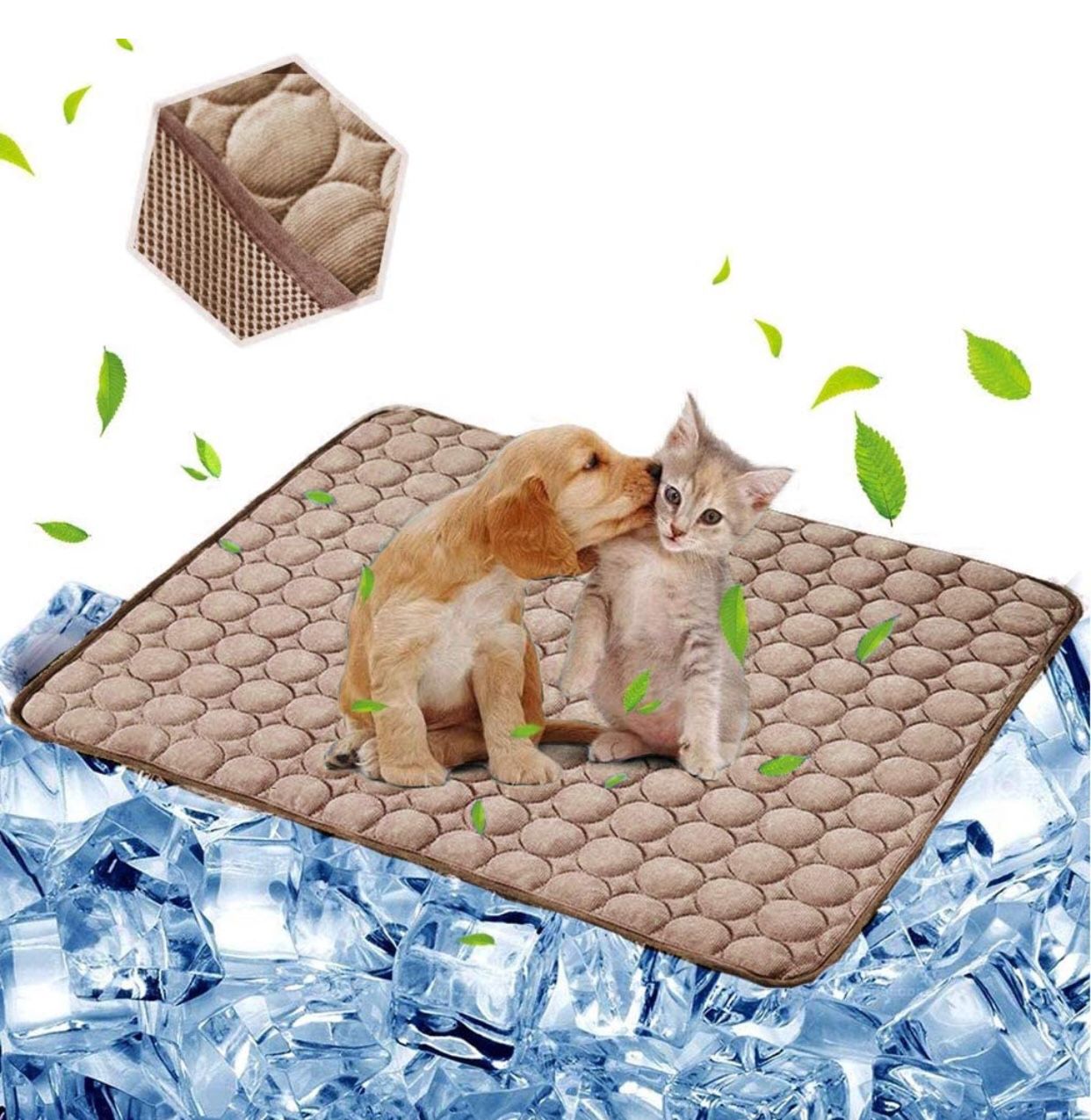Dog Cooling Mat Pet Cooling Pads Dogs & Cats Pet Cooling Blanket for Outdoor Car Seats Beds 22in x 28in