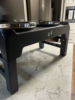 Elevated dog dishes