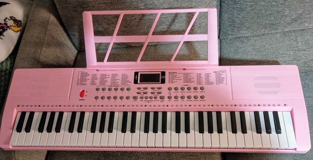 Ktaxon 61 Key Pink Keyboard with Stand