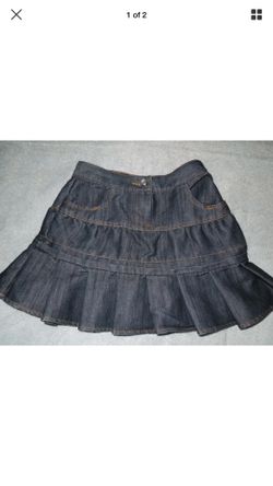 NWOT DKNY Girls Denim Skirt Size 5