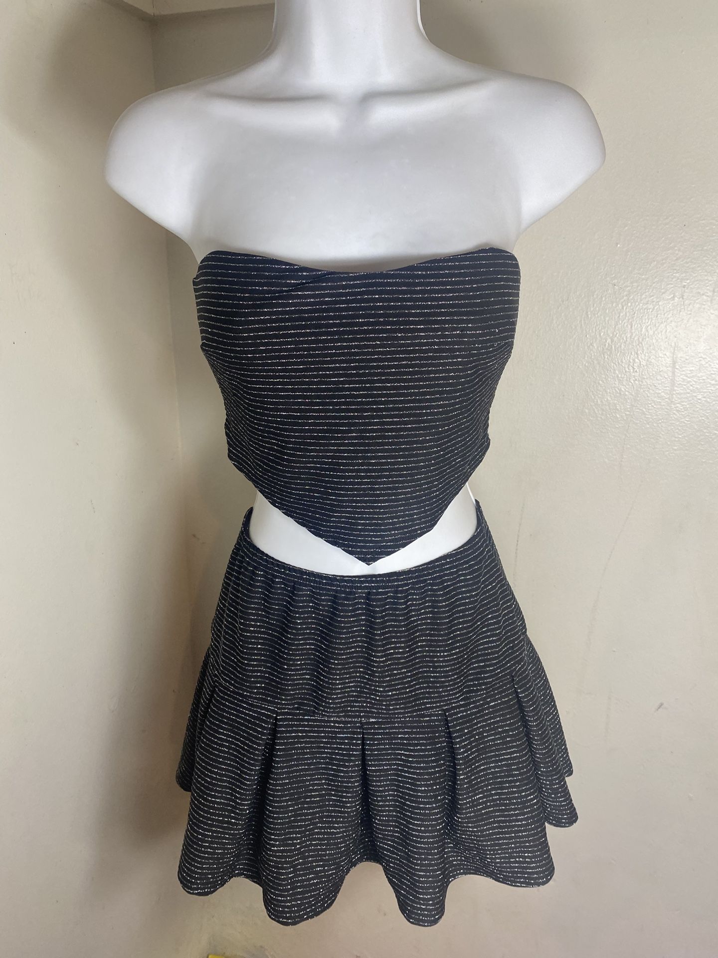 Black Glitter 2piece