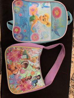 Tinker bell backpack and lunch bag