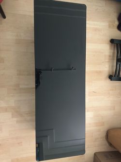 IKEA Gettorp TV Stand (Black/Glass) — $60