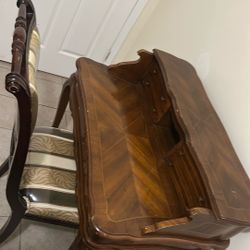 French / Louis XV–style writing desk W/. Chair 