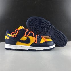 Nike Dunk Low Off-White University Gold midnight Navy