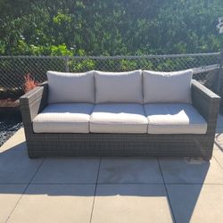 Sunbrella Outdoor Wicker Sofa