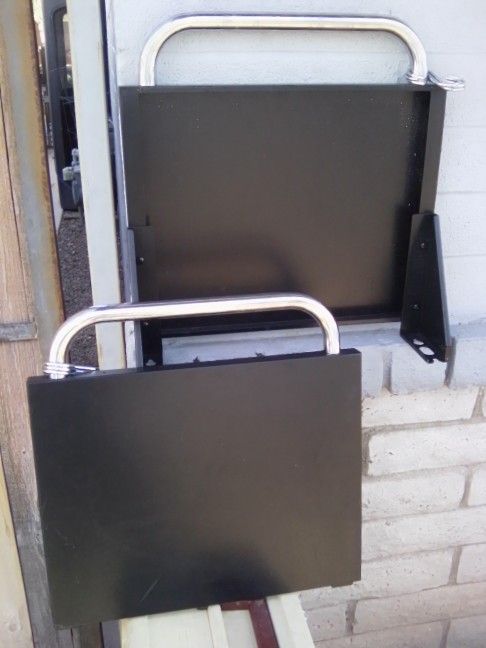 Black Metal Heavy Duty Mounted Shelves