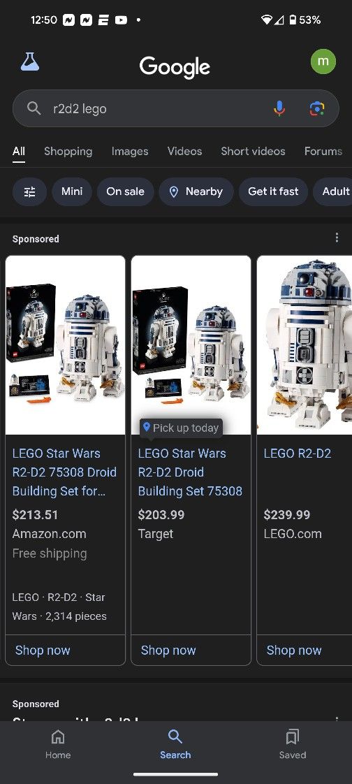 R2d2 Legos Brand New In Box