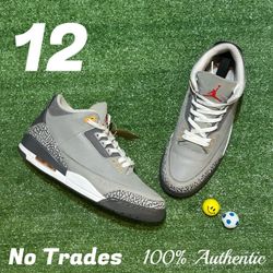 Size 12 Air Jordan 3 Retro “Cool Grey 2021” 🐨