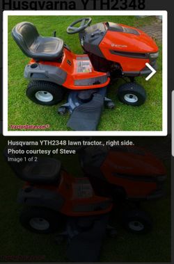 Husqvarna 48in Cut 23hp Gas Riding lawnmower/tractor 