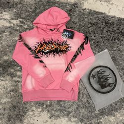 Pink Hellstar Future Flame Hoodie