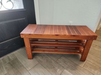Shoe shelf (35"L x13"Dx18"H)