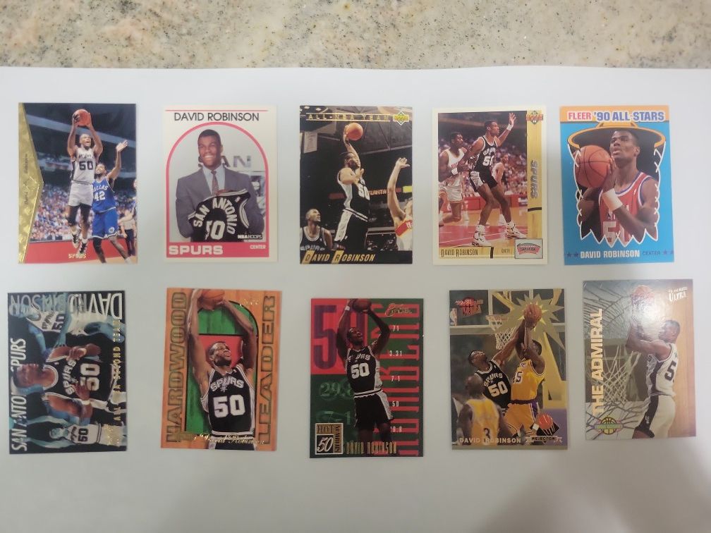 David Robinson Ultimate Basketball Card Collection Including Rookie