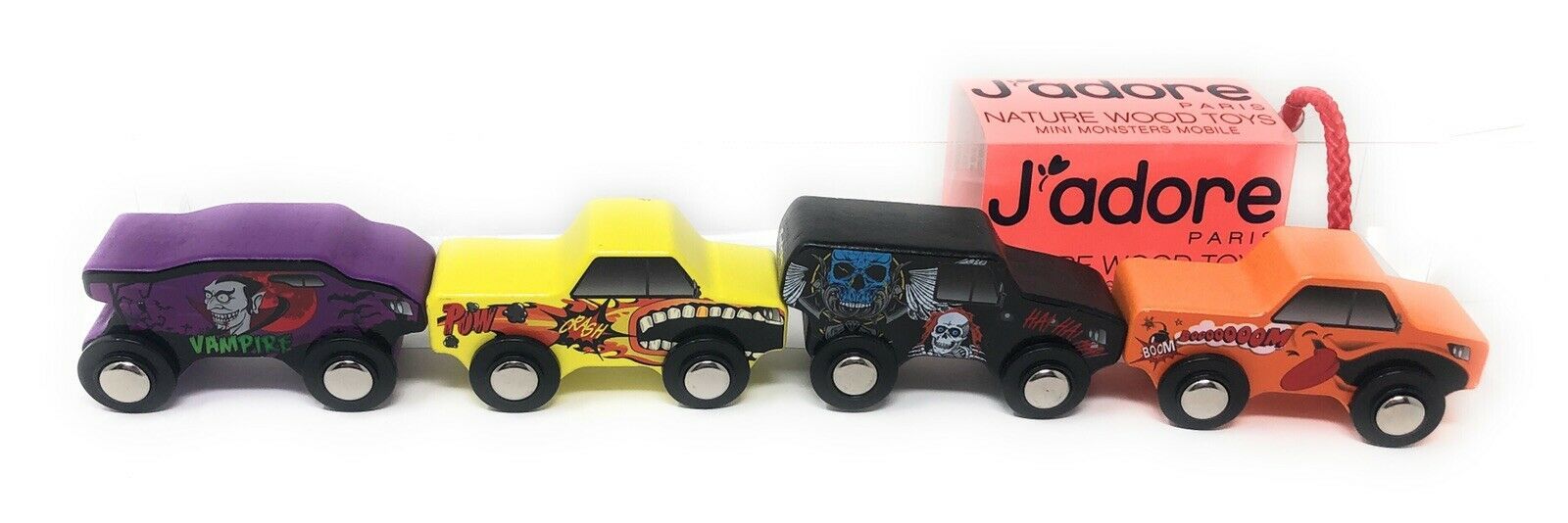 J'adore Paris Nature Wood Toys Set ~ Mini Monster Mobile