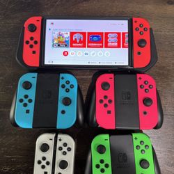 OLED NINTENDO SWITCH & JOYCONS