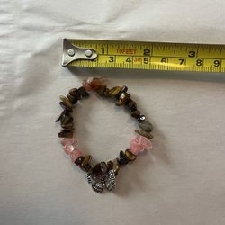 Butterfly Rock Gem Bracelet 