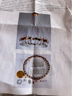 Large Modern Crystal Chandelier ✨
