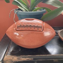 Vintage Football Cookie Jar Covered Casserole 