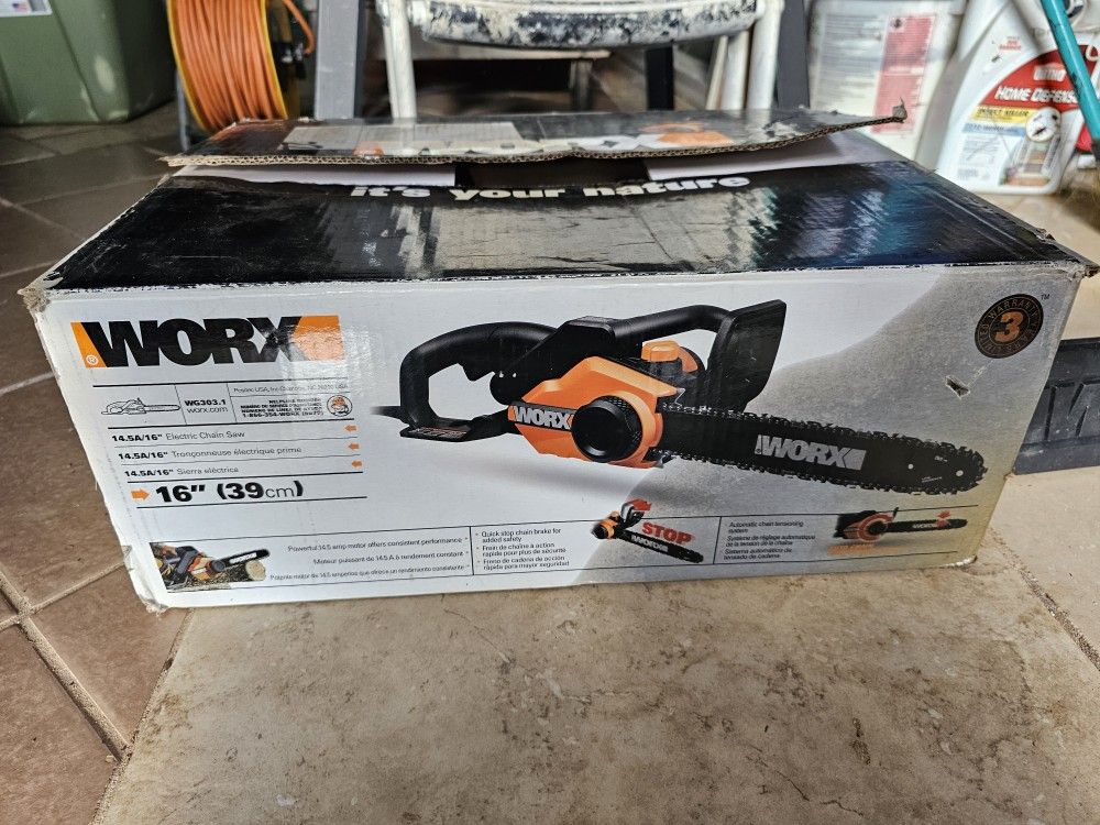Worx Electric Chain Saw 16"