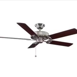 Farmington 52 in. Indoor Brushed Nickel Ceiling Fan