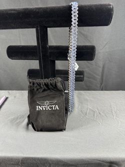Invicta Elements Men's Drip Chain Necklace, Ice Blue Mink (80908)