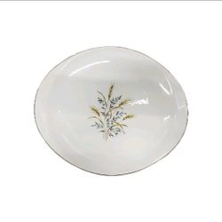 Golden Wheat Vintage Plates 22K Gold Trim Plates, 11 Pieces