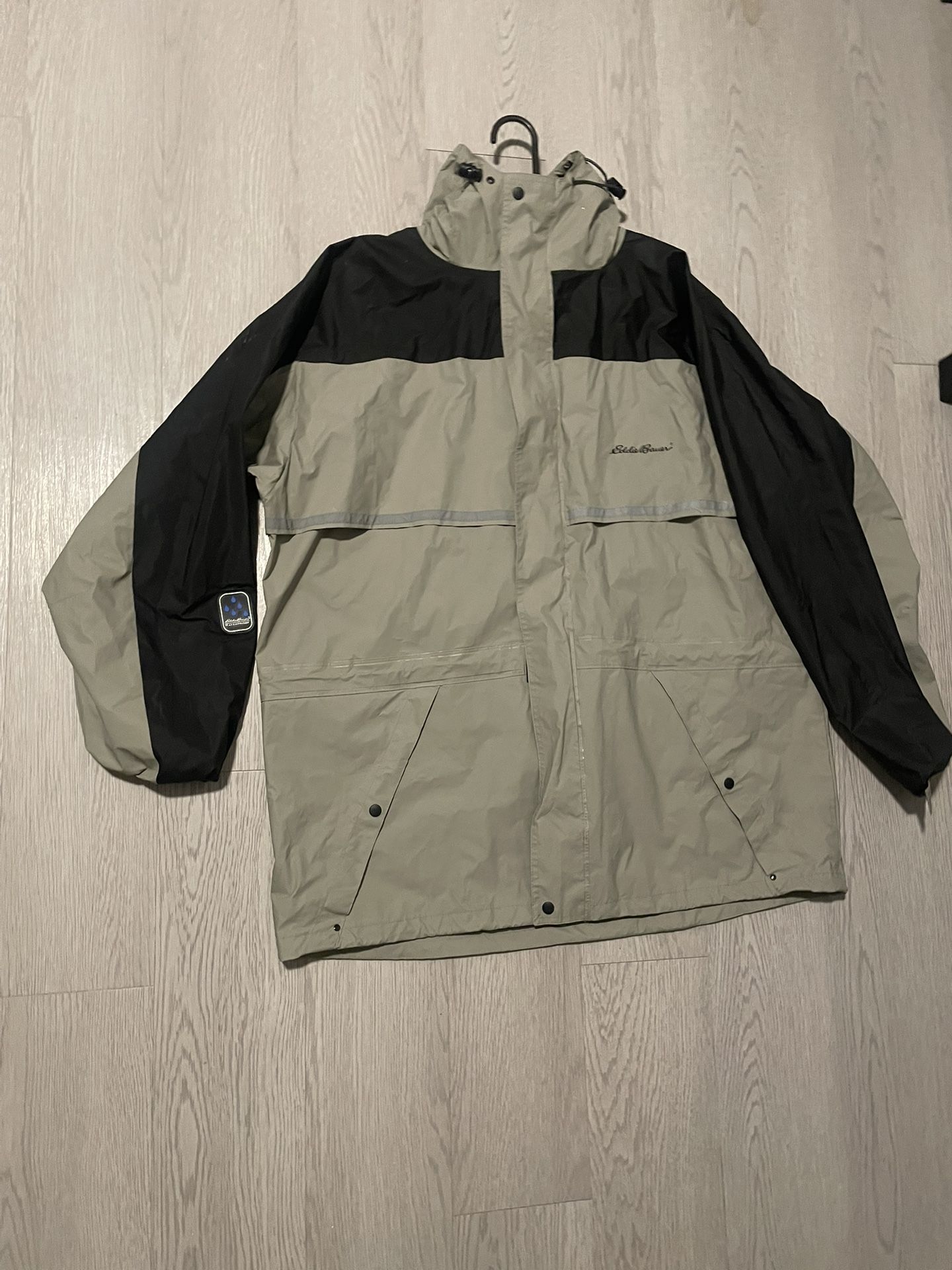 eddie bauer rain jacket XL