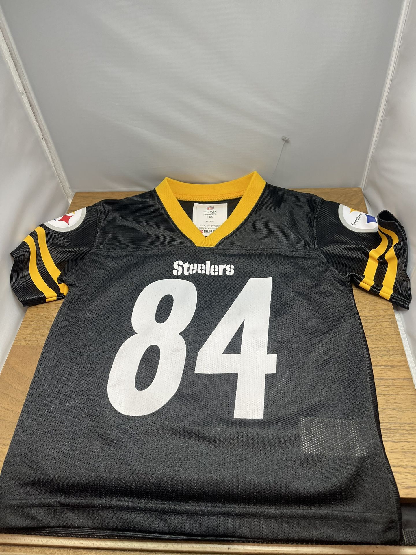 Antonio Brown Pittsburgh Steelers Jersey Black NFL #84 Kids 3T