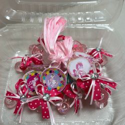 12 Pc Baby Shower Party Favors Pink Pacifier Unicorn Themed 