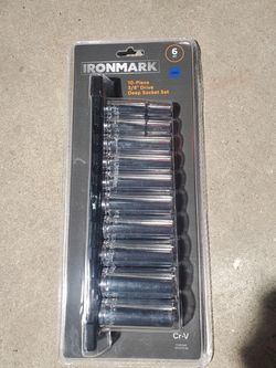 10 piece deep socket 3/8 drive