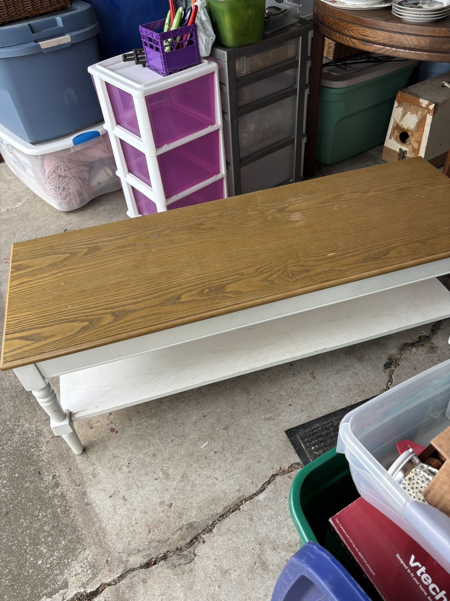 74” By 17” And 17” Tall Table.