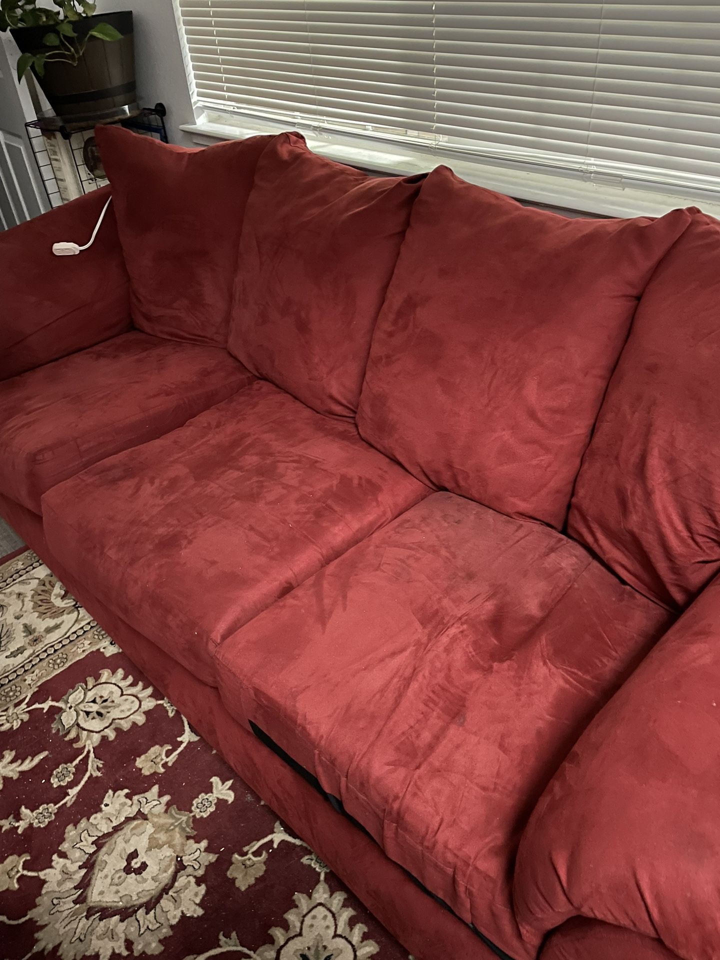 Red couch set $100