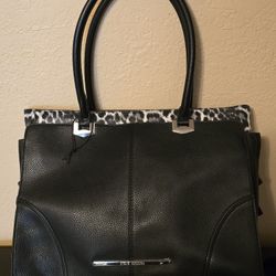 Black Leather Office Bag